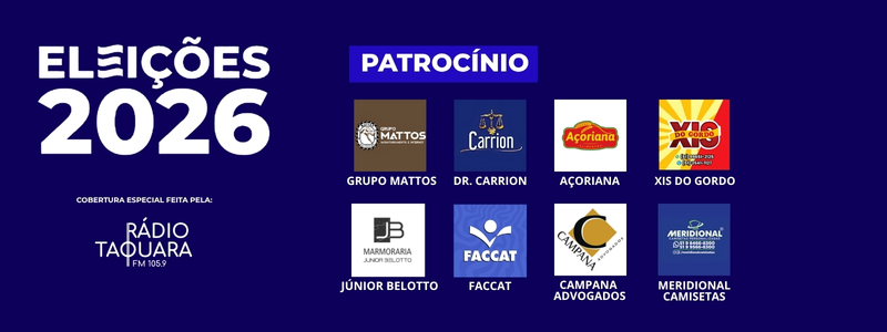 Patrocinadores da cobertura das Eleições 2026