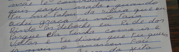 Carta escrita pelo autor dos crimes integrará investigação
