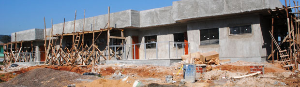 Obra de nova escola de Três Coroas está em fase de conclusão