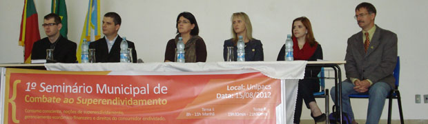Seminário sobre o superendividamento terá sequência hoje à noite