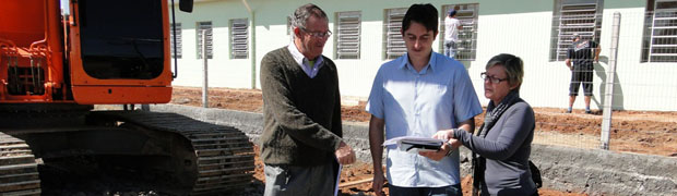 Obra de escola é vistoriada em Igrejinha