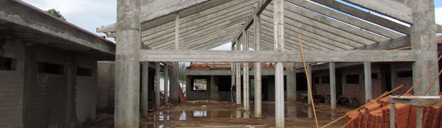 Começa nesta semana a colocação da cobertura de nova escola do bairro Mundo Novo, em Taquara