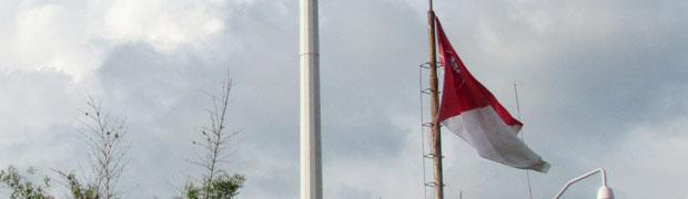 Bandeira do Sport Club Internacional é hasteada na Praça Marechal Deodoro