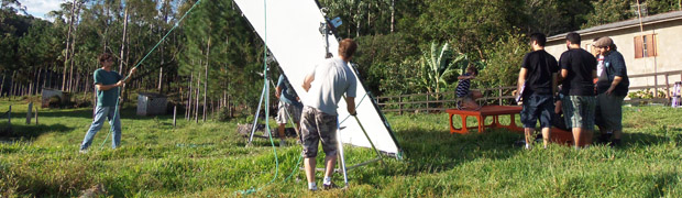 Como foram as gravações do filme produzido em Taquara