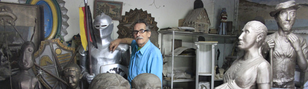 Com décadas de dedicação, escultor possui obras por todo o País