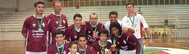 Chapeação do Alemão é campeão invicto no futsal
