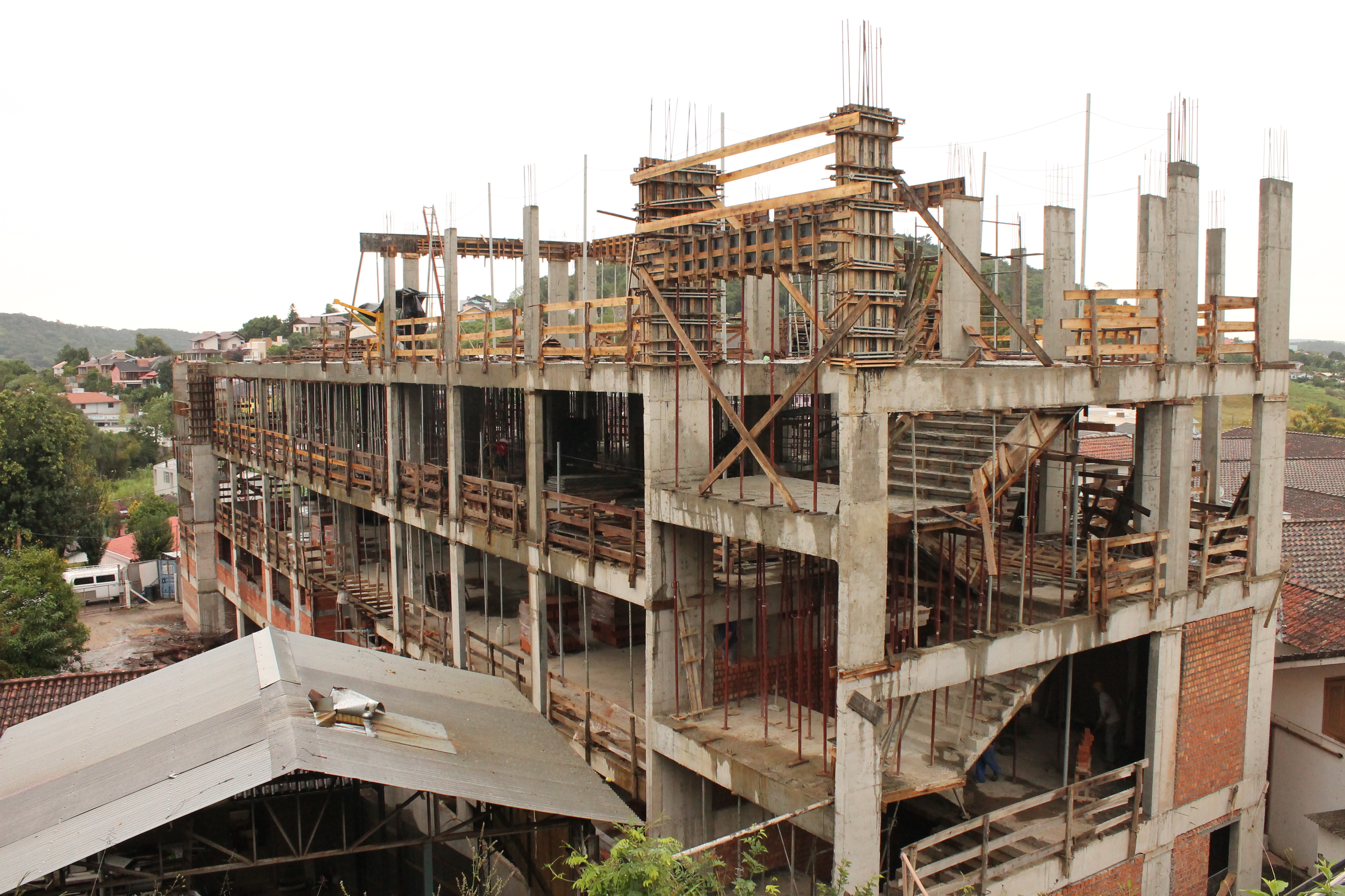 Ampliação do Hospital de Parobé chega a 80% da estrutura bruta