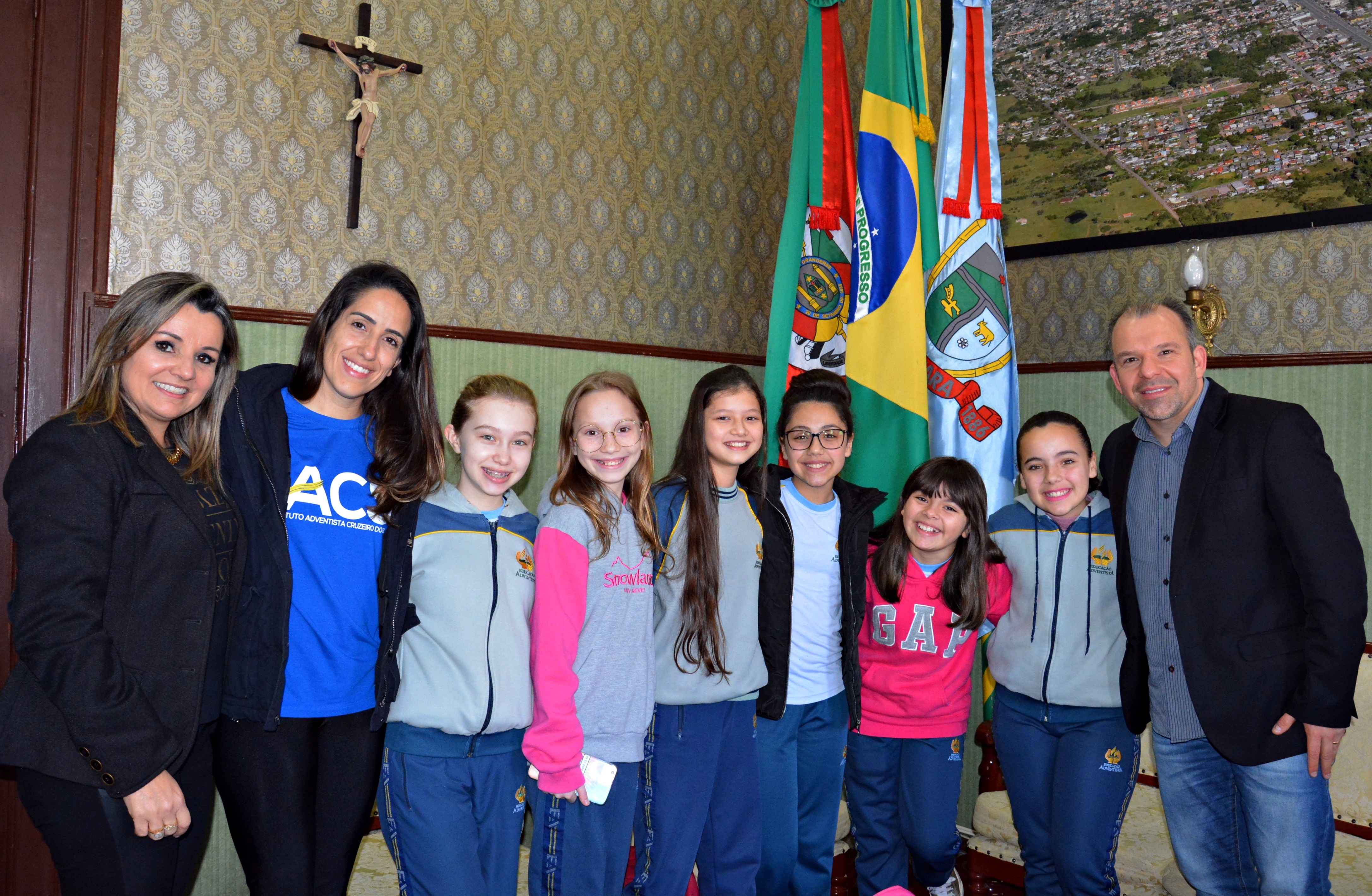Estudantes do IACS desenvolvem maquete sobre pontos de lazer de Taquara