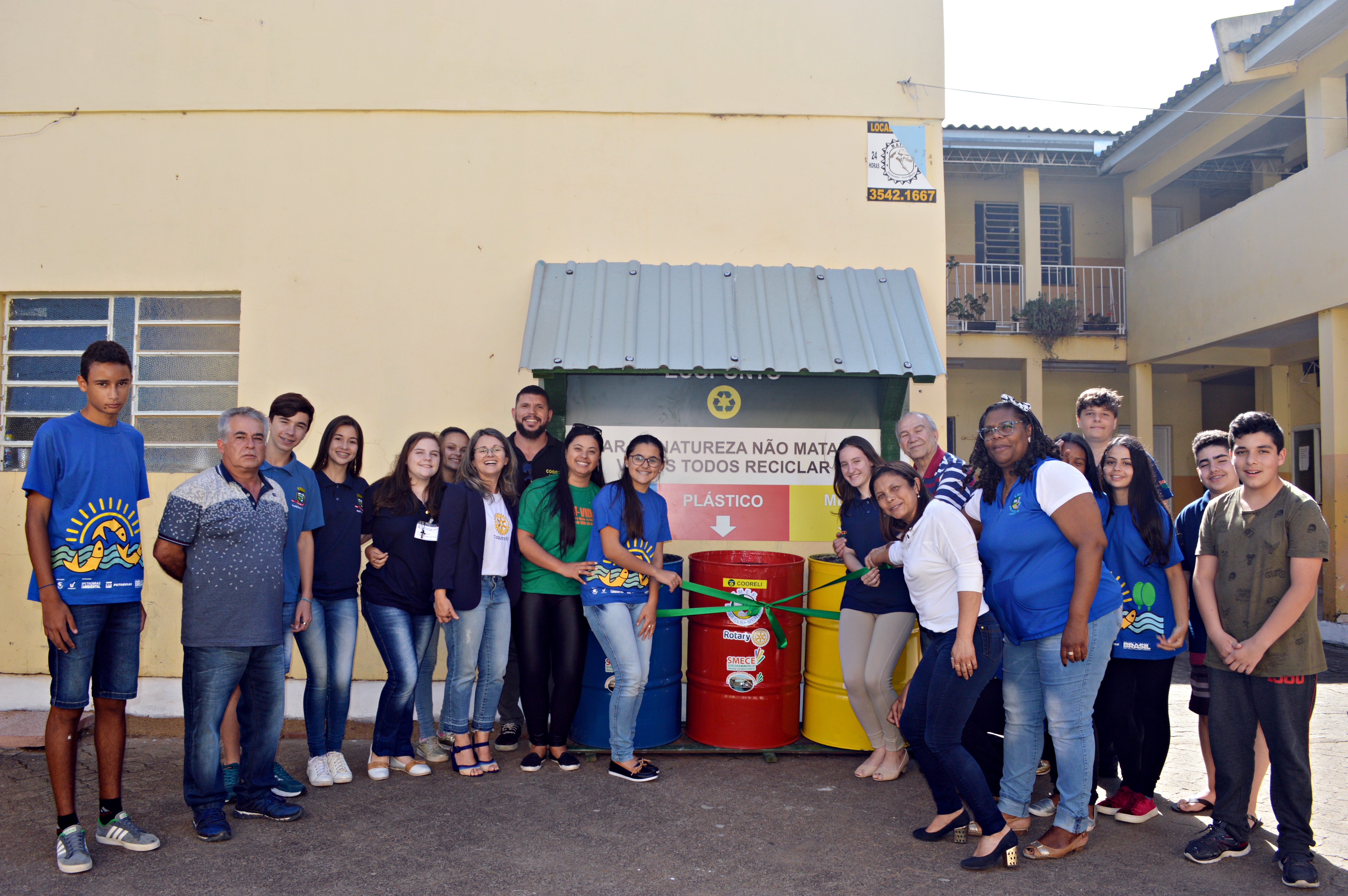 Novo Ecoponto é inaugurado em mais uma escola municipal de Taquara