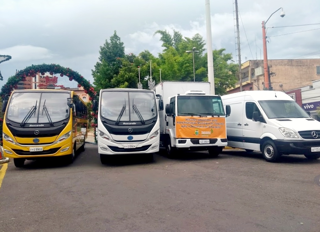 Prefeitura de Taquara adquire quatro novos veículos para educação
