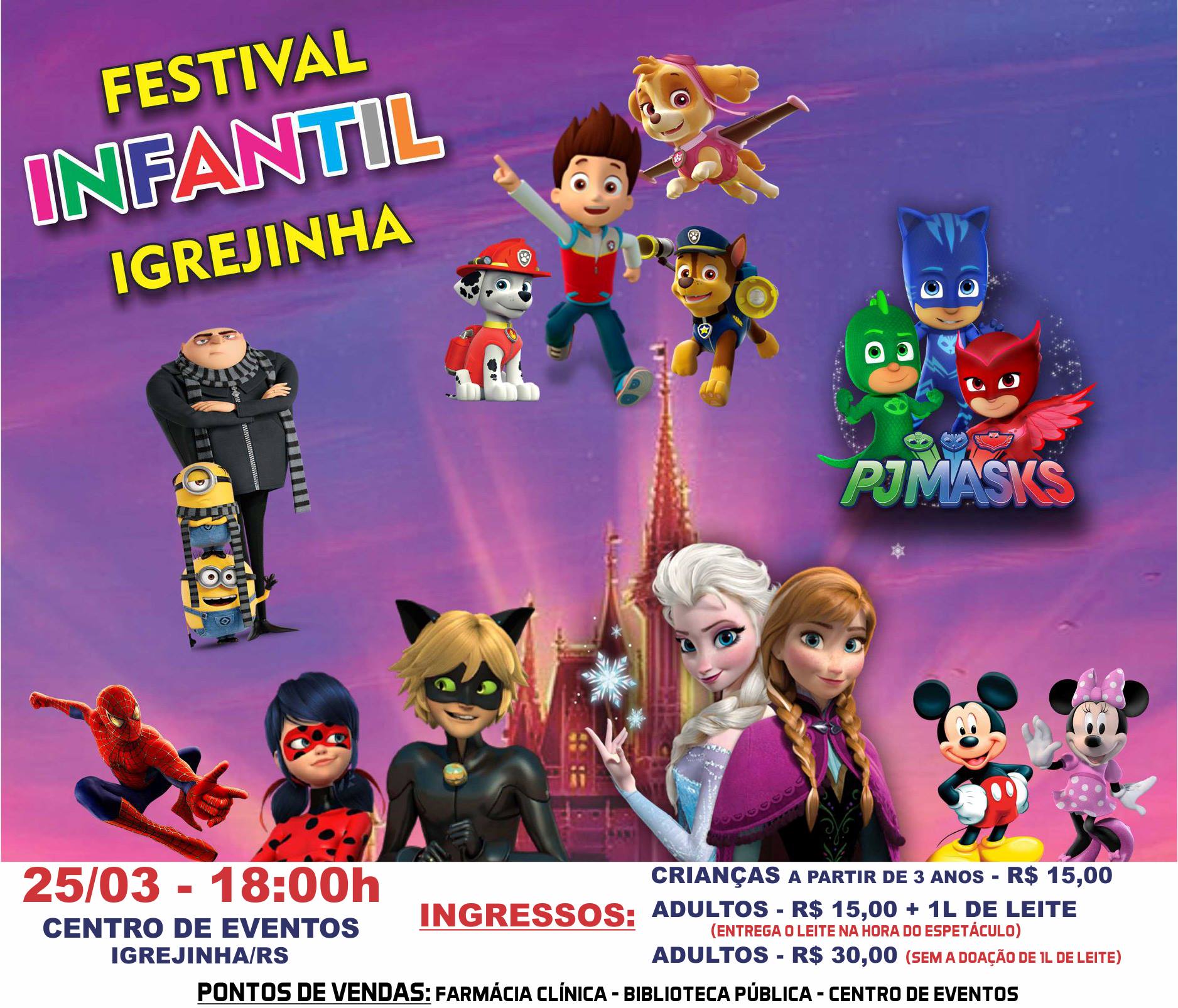 Fundação Cultural de Igrejinha promove Festival Infantil no próximo domingo