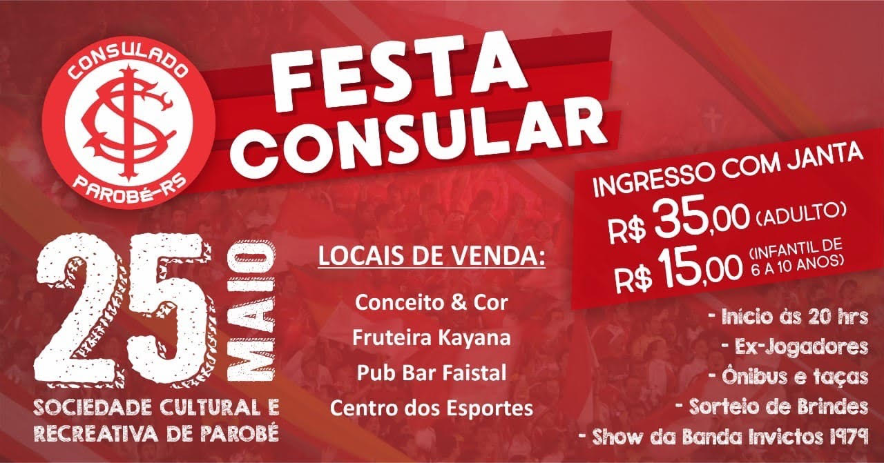 Consulado Colorado de Parobé realizará Festa Consular