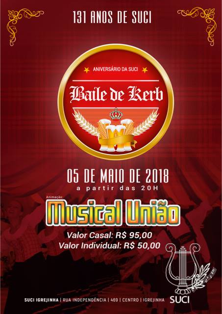 SUCI realiza Baile de Kerb para comemorar seus 131 anos