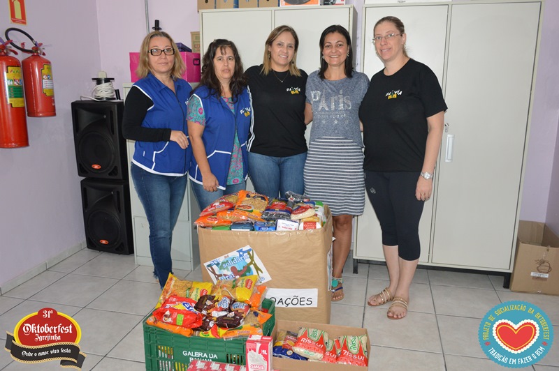 Instituto Olívio destinou alimentos arrecadados em passeio ciclístico para o Inevam