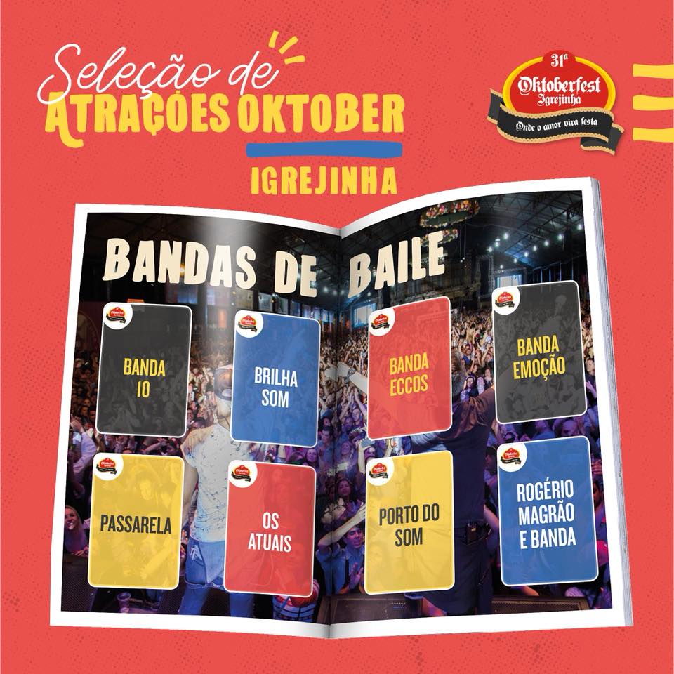 Oito bandas de baile animarão a Oktoberfest; confira playlist