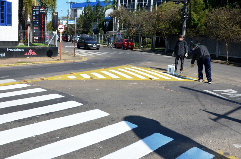 Sinalização de rua é reforçada em Parobé