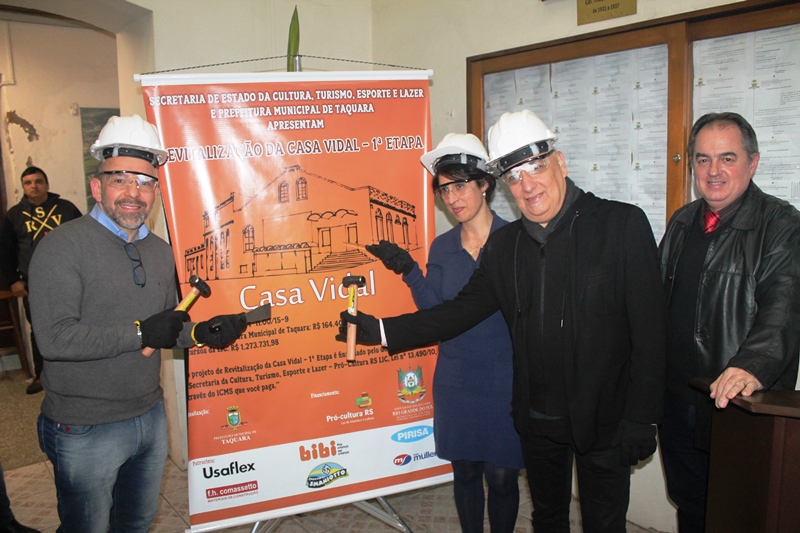 Taquara dá início à revitalização da Casa Vidal com parceria de seis empresas
