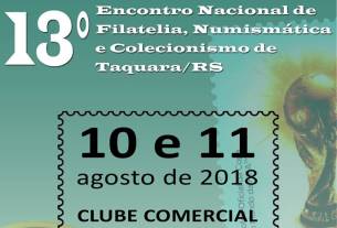 Taquara terá o 13º Encontro Nacional de Filatelia, Numismática e Colecionismo