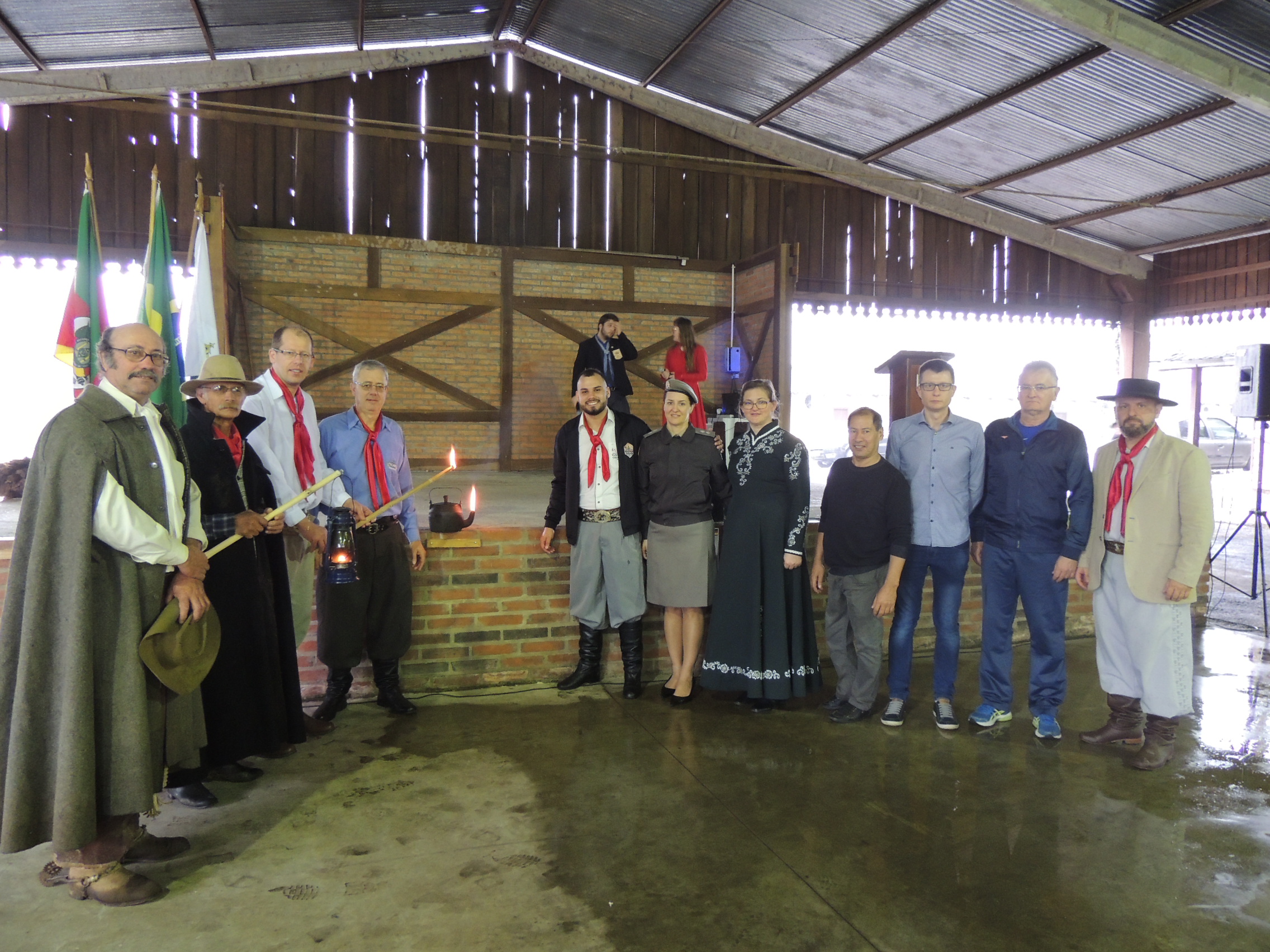 Igrejinha sediou distribuição da Chama Crioula