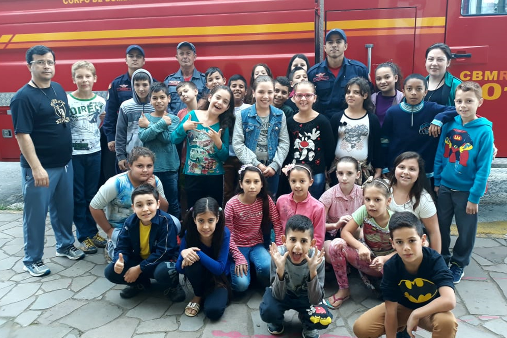 Nove escolas de Parobé participam de projeto com bombeiros