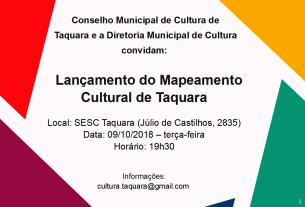 Mapa Cultural de Taquara será lançado na próxima semana