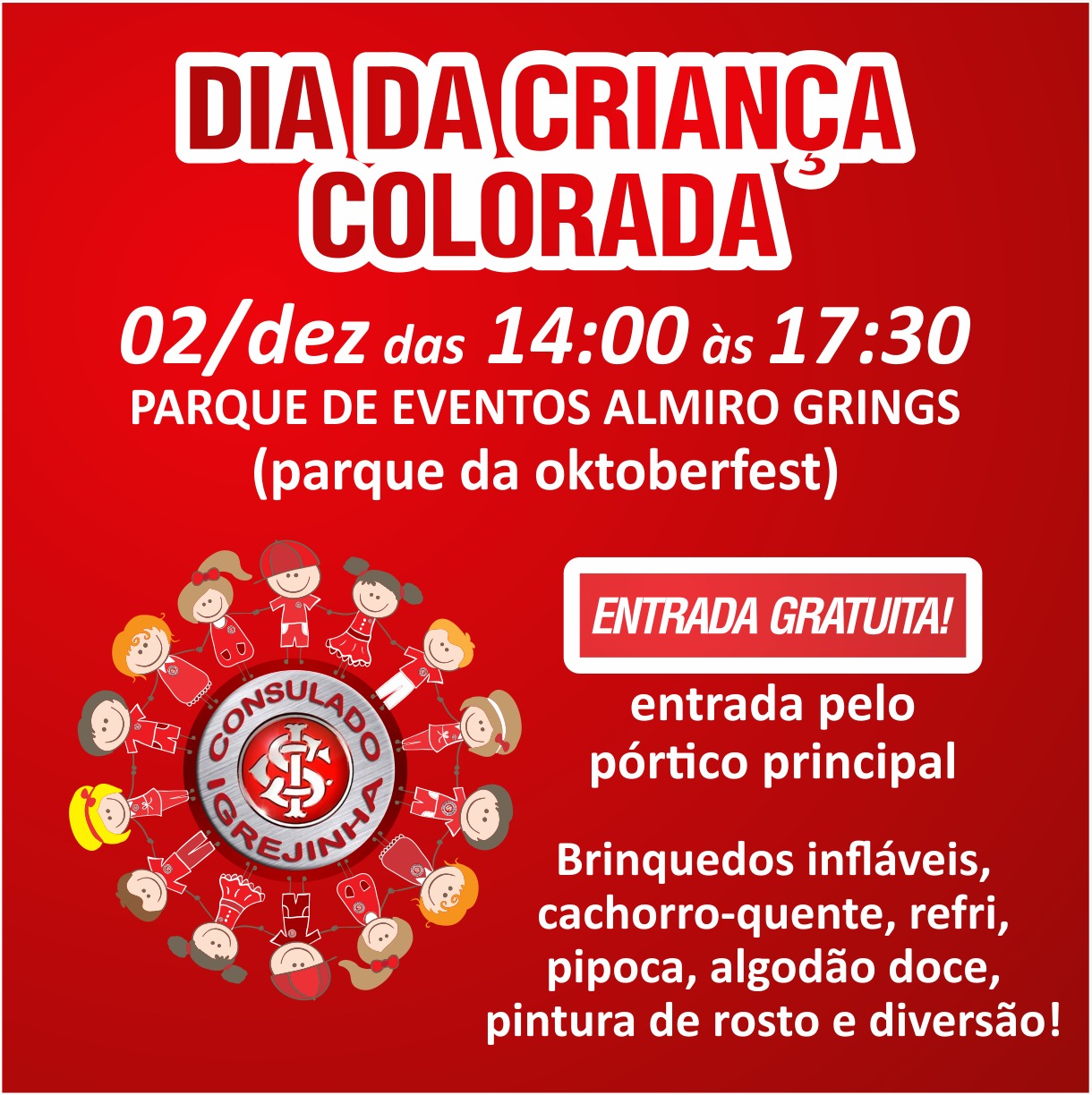 Consulado Colorado de Igrejinha promove evento para crianças