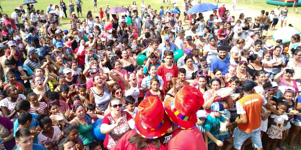 Festa das Crianças reuniu dezenas de famílias no Parque do Trabalhador