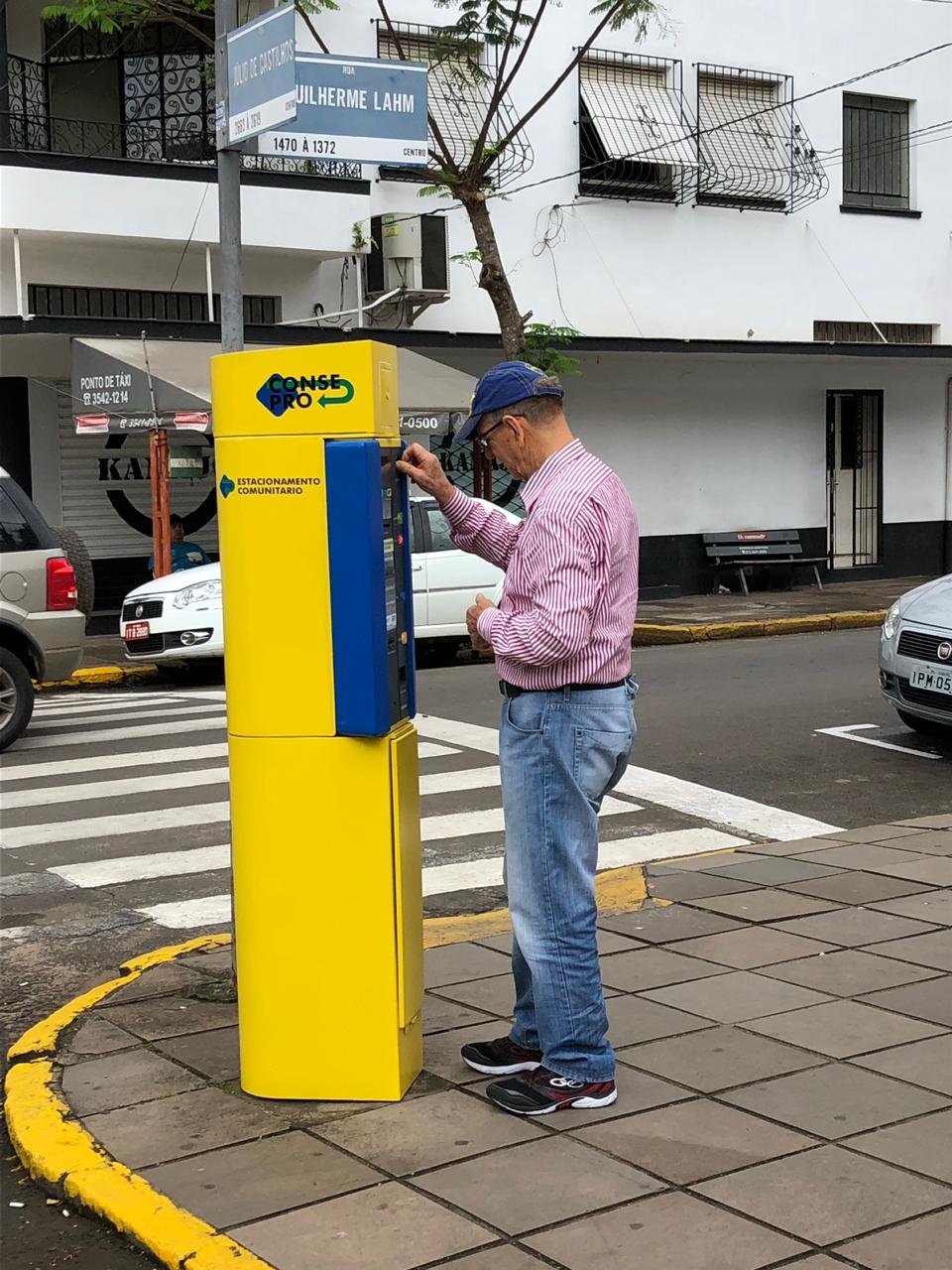 Começa a cobrança do estacionamento rotativo em Taquara