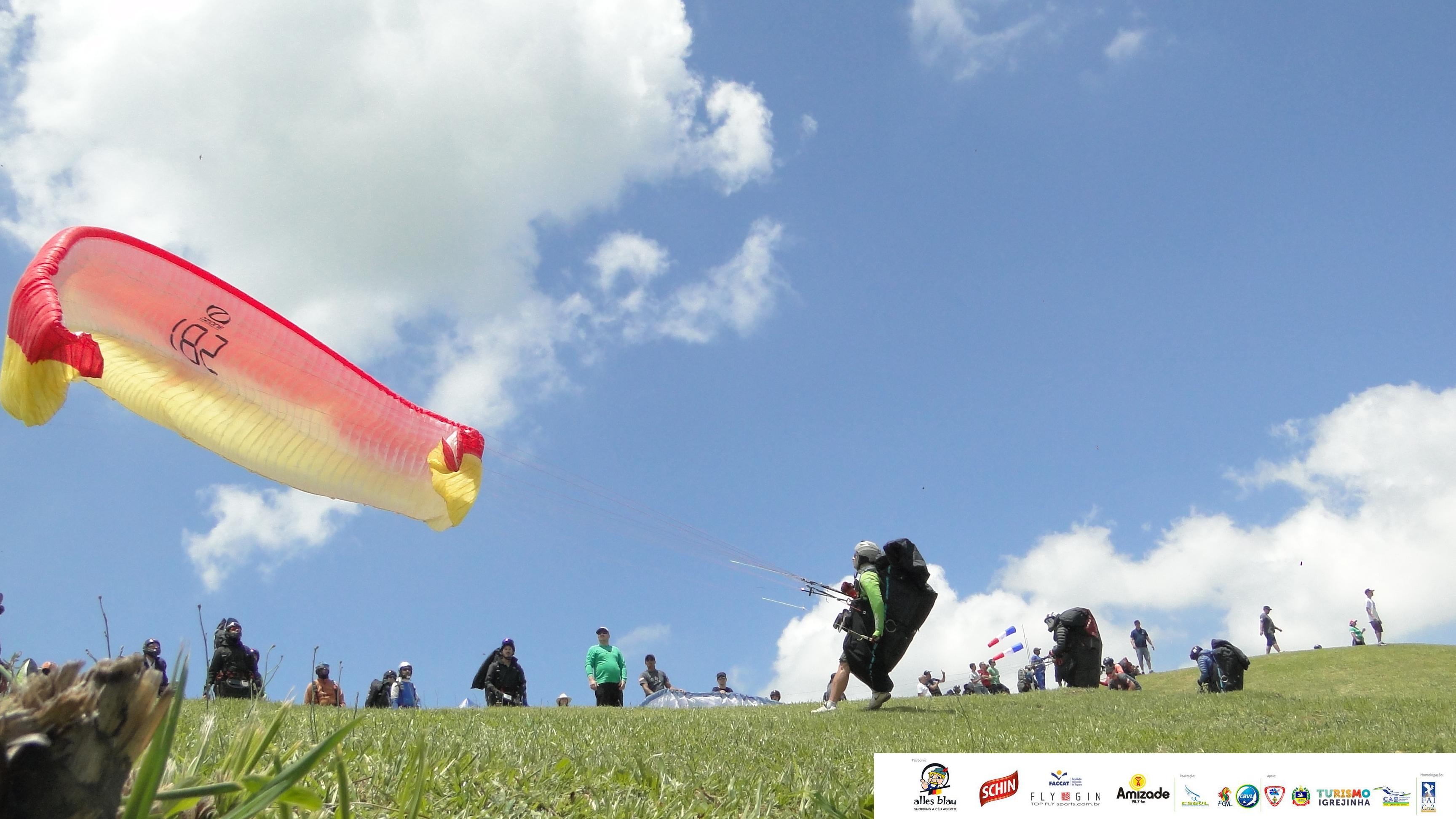 Últimos dias para acompanhar o Brasileiro de Parapente em Igrejinha