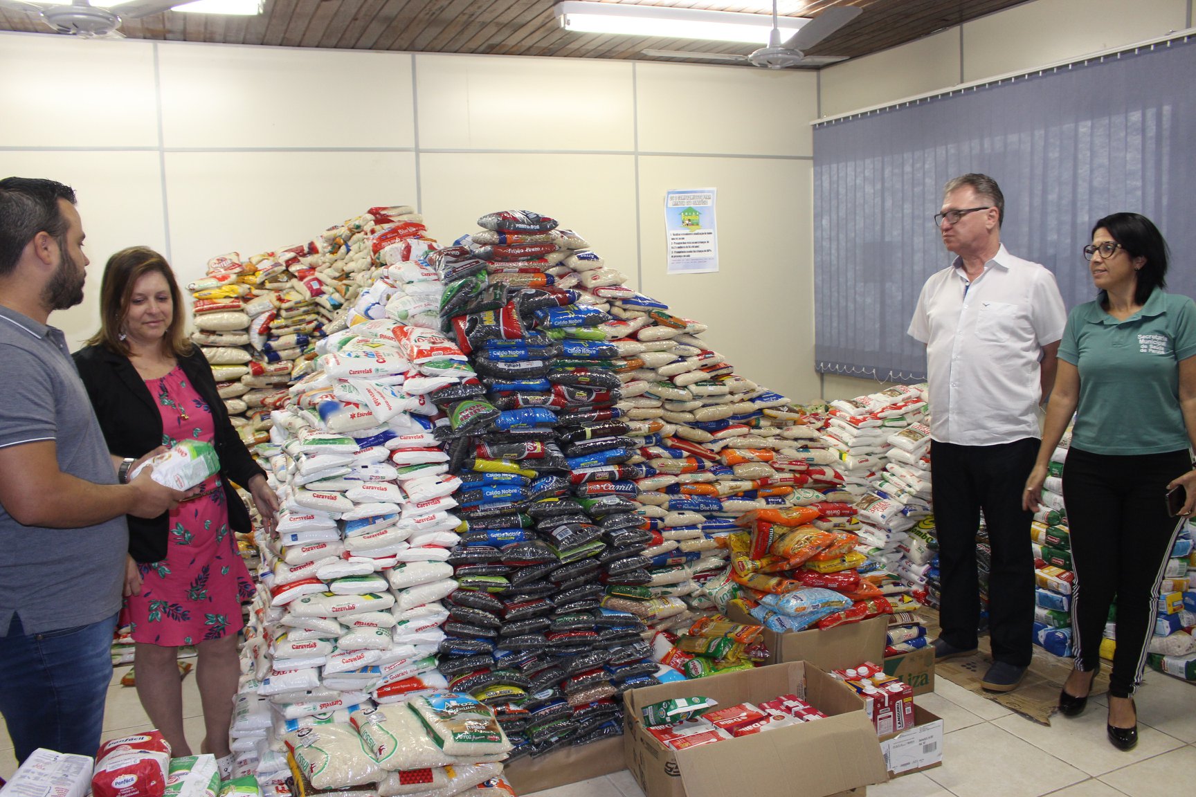 Mais de seis toneladas de alimentos são arrecadados no Natal Solidário de Parobé