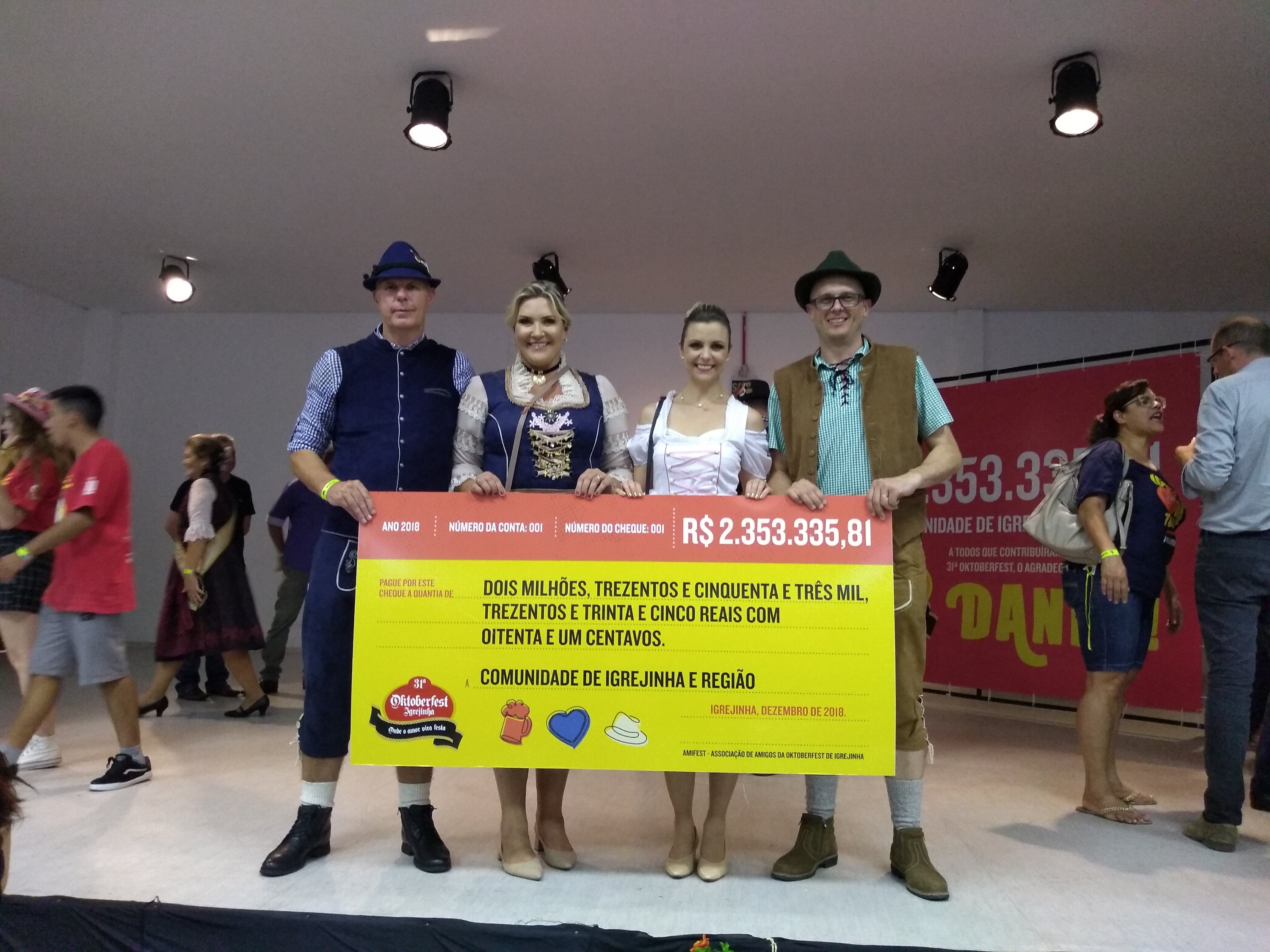 Oktoberfest de Igrejinha tem resultado superior a R$ 2 milhões e beneficia 87 entidades da região