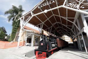 Estação com locomotiva restaurada em Taquara será inaugurada nesta quarta-feira
