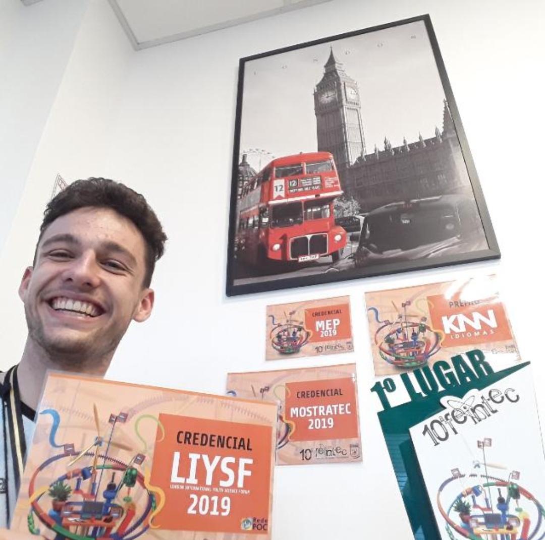 Aluno do Cimol busca auxílio para participar de feira científica em Londres