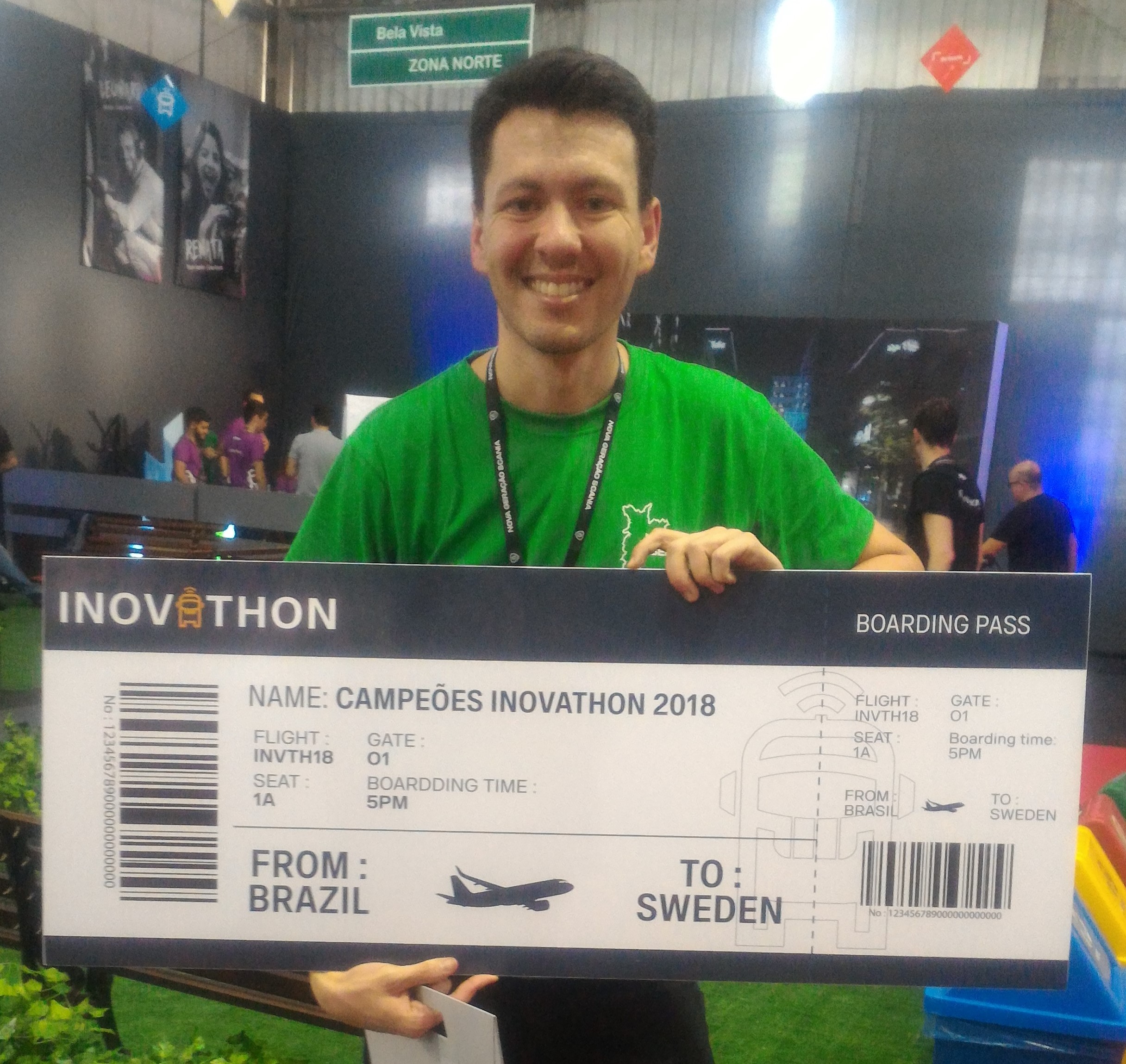Acadêmico da Faccat de malas prontas para a Suécia