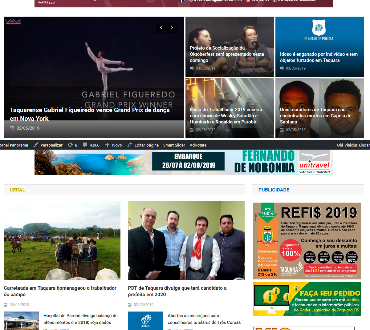 Site do Jornal Panorama volta a bater recorde em acessos