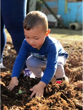 Escola de Parobé ensina projeto de Horta Escolar para estudantes