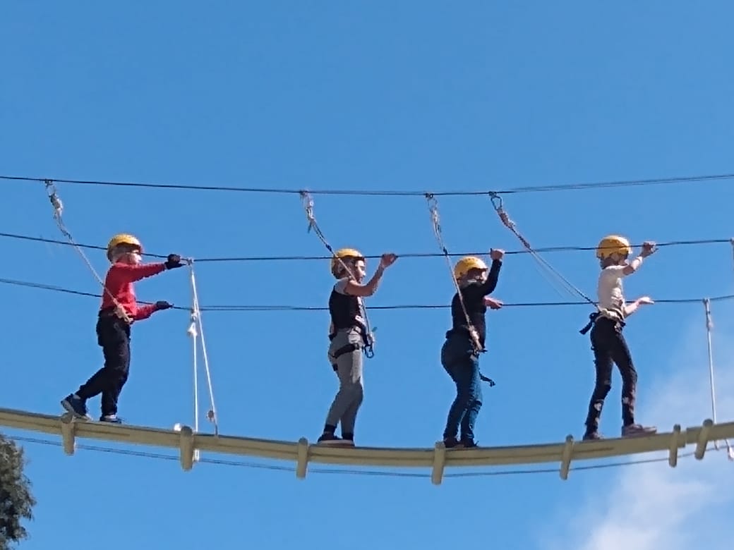 Estudantes da EMEF Idalino Pedro da Silva, de Parobé, participam do "Dia Letivo no Parque"