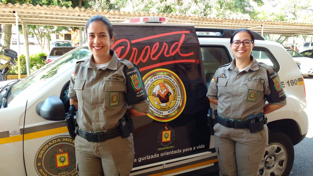 Multiplicadores de boas escolhas: saiba mais sobre o Proerd e as instrutoras do programa, em Taquara