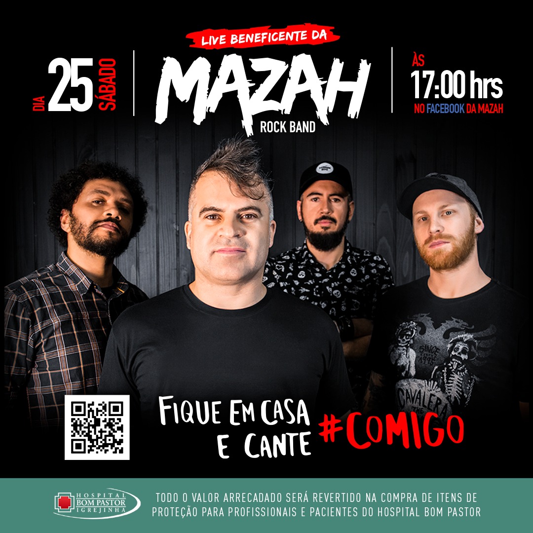 Banda Mazah promove live beneficente ao Hospital de Igrejinha