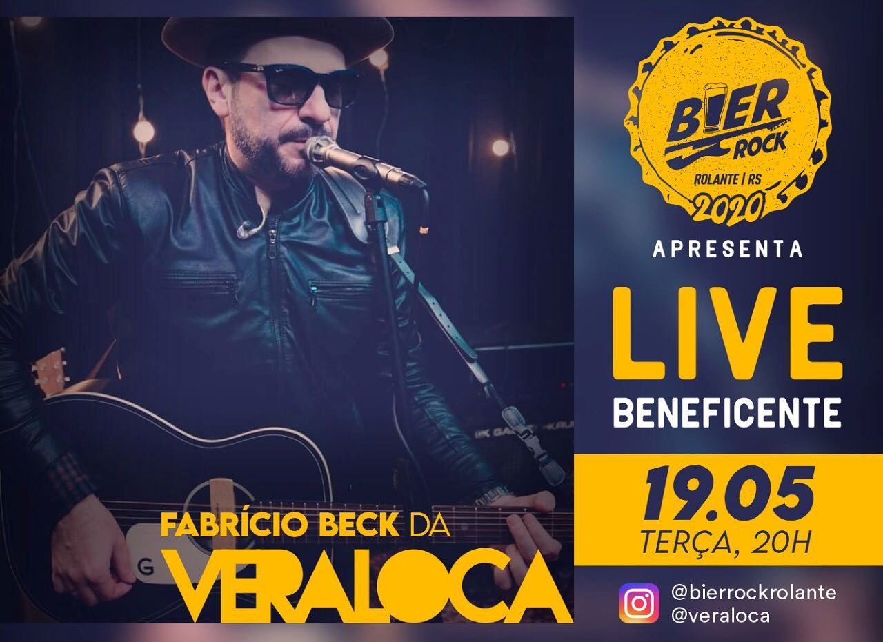 Bier Rock e Vera Loca anunciam live beneficente
