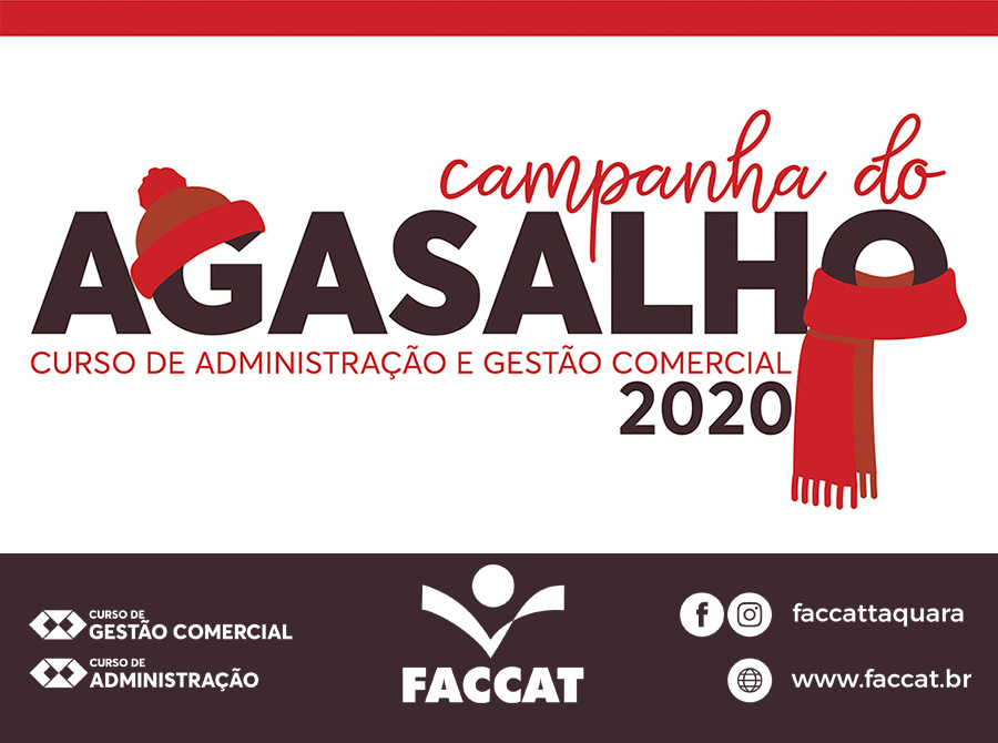 Dois cursos de graduação da Faccat promovem Campanha do Agasalho