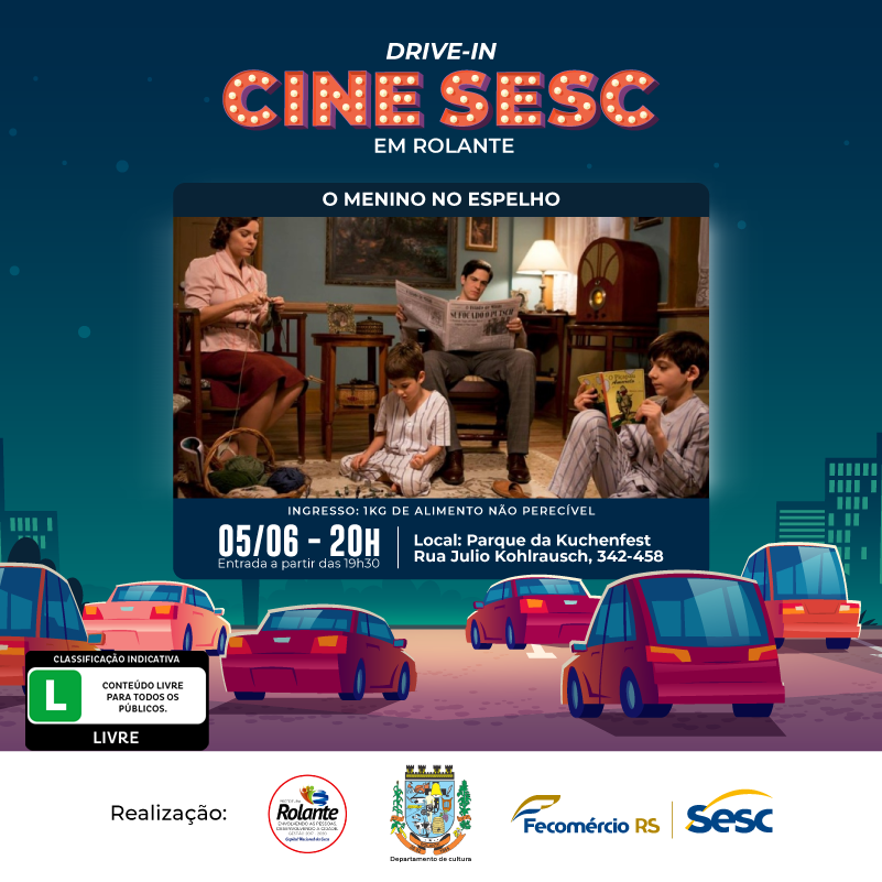 Nesta sexta (05) tem 'Cine Drive in' em Rolante