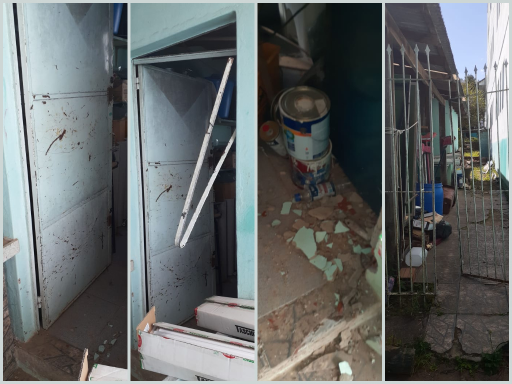 Breno Ritter tem mais de R$1,5 mil de prejuízo: com aulas presenciais suspensas, escola foi arrombada três vezes