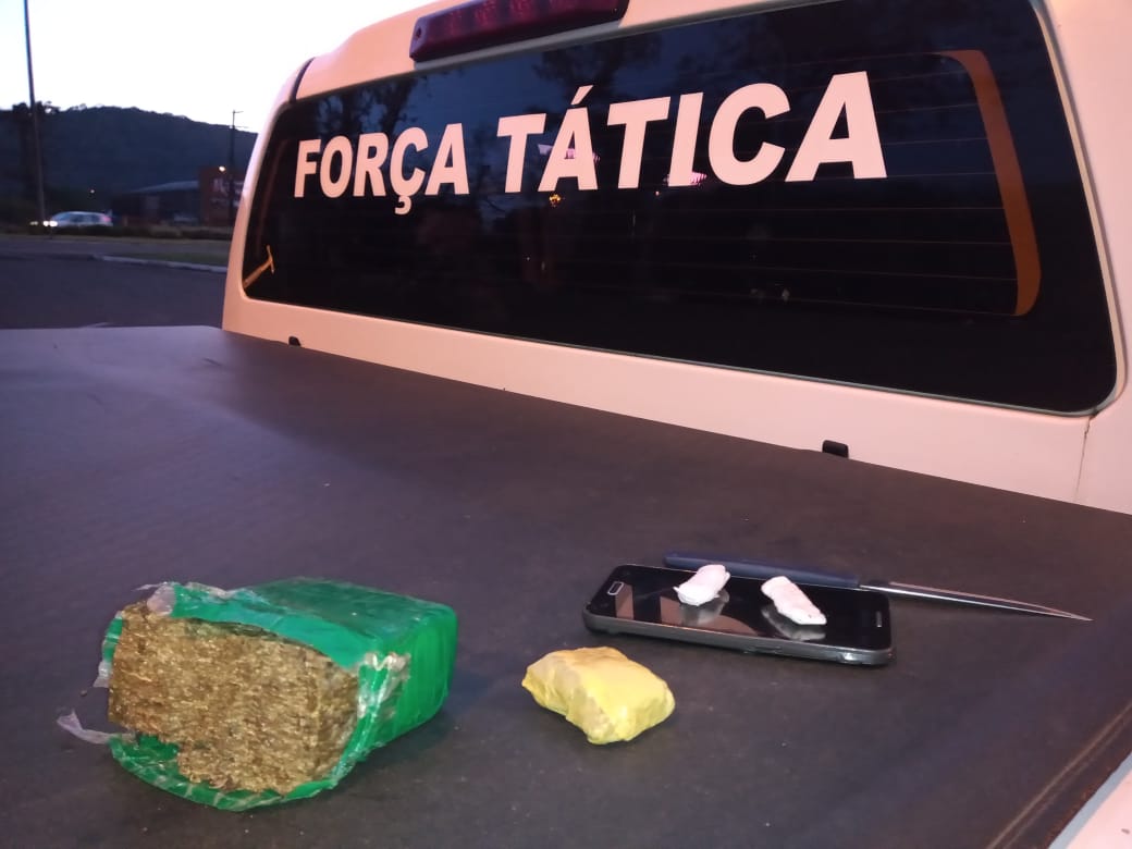 BM prende indivíduo por tráfico de drogas em Três Coroas