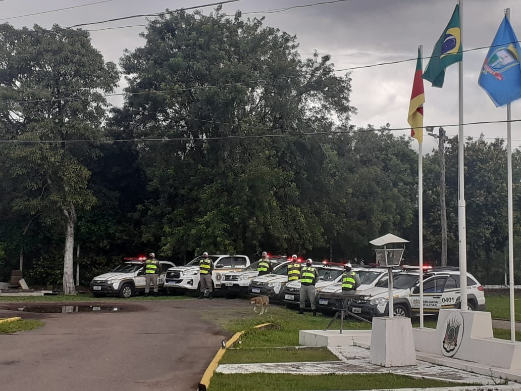 Operação da BM é realizada com apoio de helicóptero em Taquara e Parobé