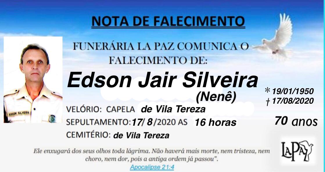 Falecimento de Edson Jair Silveira (Nenê)