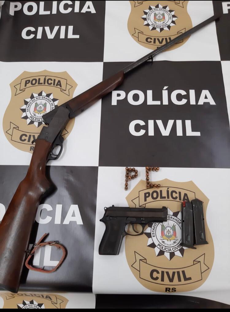 Polícia Civil prende homem por porte ilegal de armas em Igrejinha