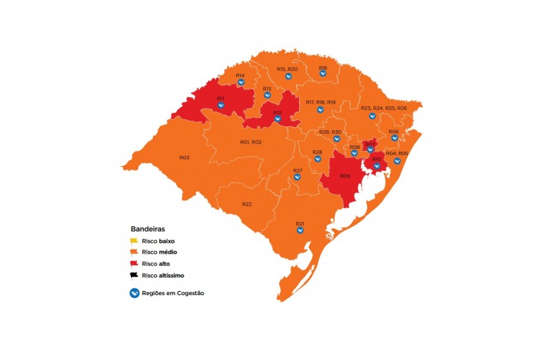 Vale do Paranhana continua em bandeira laranja no distanciamento controlado