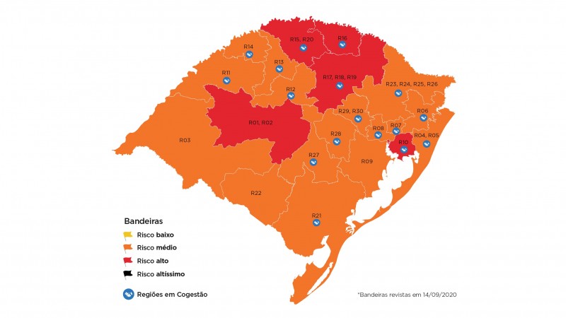 Estado confirma bandeira laranja no Vale do Paranhana
