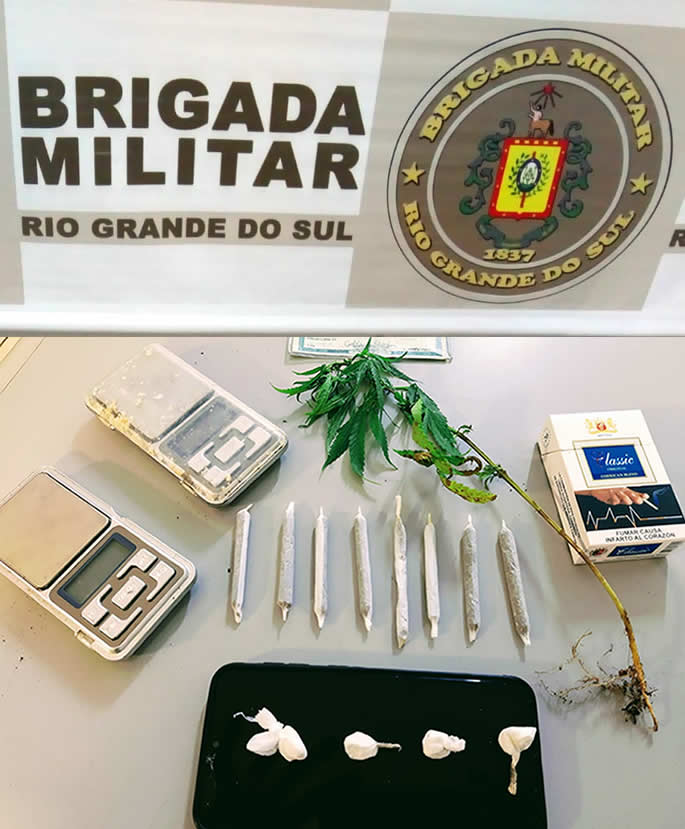Homem é preso por tráfico de drogas em Igrejinha